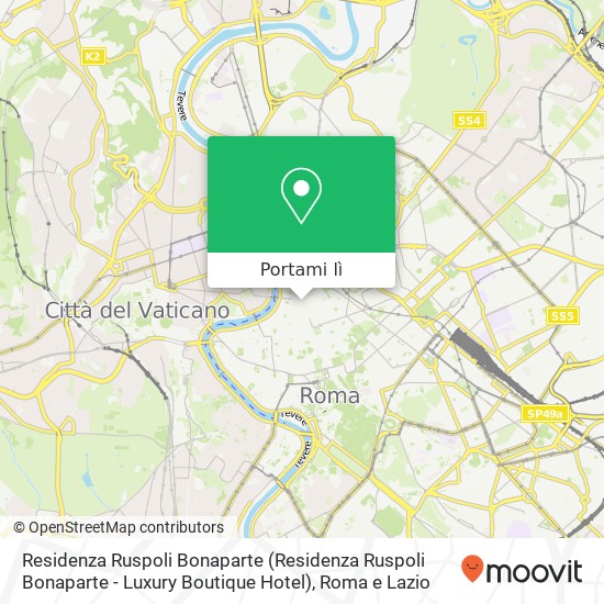 Mappa Residenza Ruspoli Bonaparte (Residenza Ruspoli Bonaparte - Luxury Boutique Hotel)