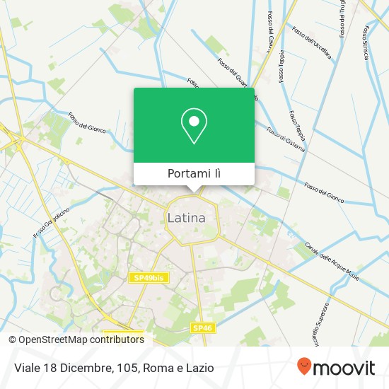 Mappa Viale 18 Dicembre, 105