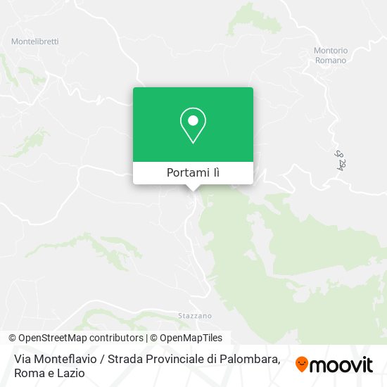 Mappa Via Monteflavio / Strada Provinciale di Palombara