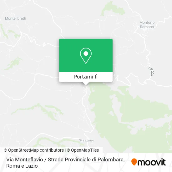 Mappa Via Monteflavio / Strada Provinciale di Palombara