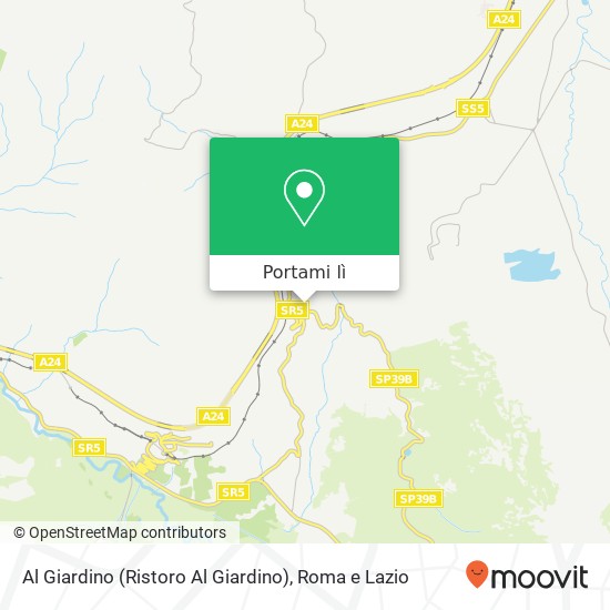 Mappa Al Giardino (Ristoro Al Giardino)