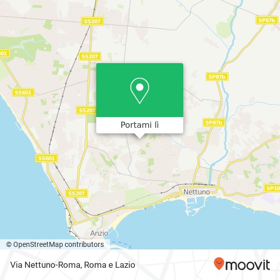 Mappa Via Nettuno-Roma