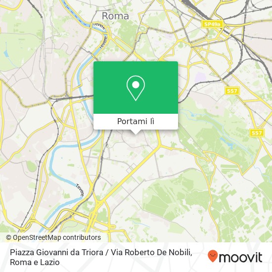 Mappa Piazza Giovanni da Triora / Via Roberto De Nobili