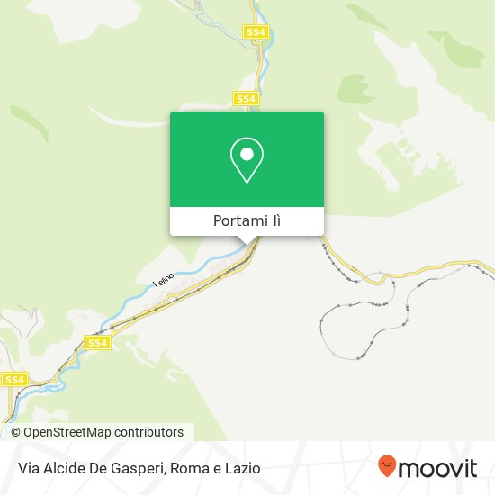 Mappa Via Alcide De Gasperi