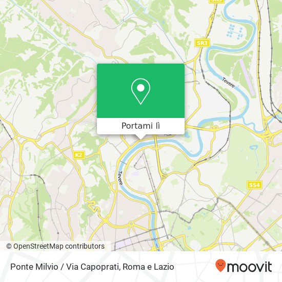 Mappa Ponte Milvio / Via Capoprati