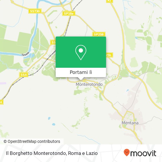 Mappa Il Borghetto Monterotondo