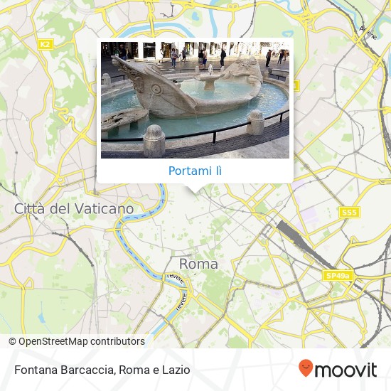 Mappa Fontana Barcaccia