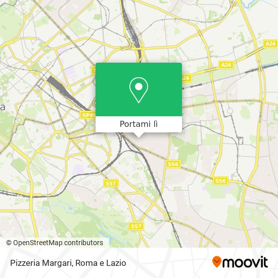 Mappa Pizzeria Margari