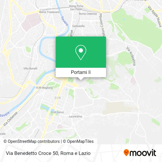 Mappa Via Benedetto Croce  50