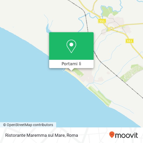 Mappa Ristorante Maremma sul Mare