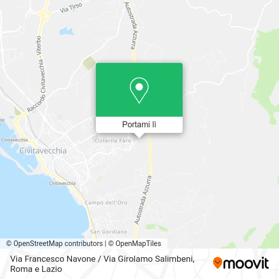 Mappa Via Francesco Navone / Via Girolamo Salimbeni