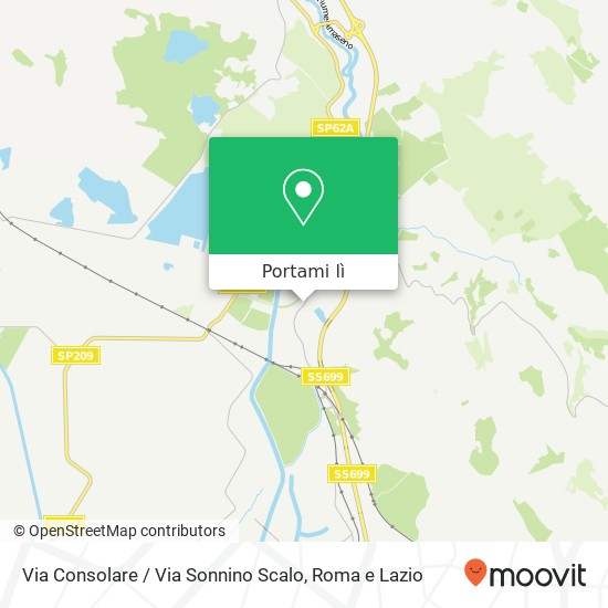 Mappa Via Consolare / Via Sonnino Scalo