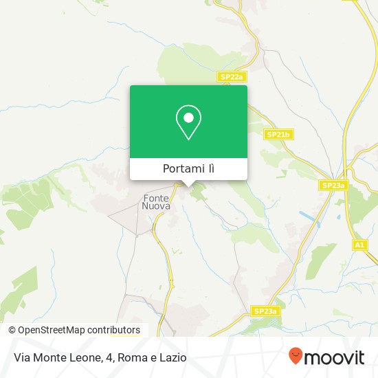 Mappa Via Monte Leone, 4