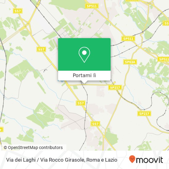 Mappa Via dei Laghi / Via Rocco Girasole