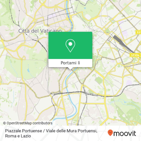 Mappa Piazzale Portuense / Viale delle Mura Portuensi