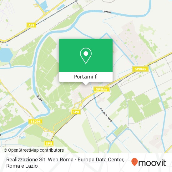 Mappa Realizzazione Siti Web Roma - Europa Data Center