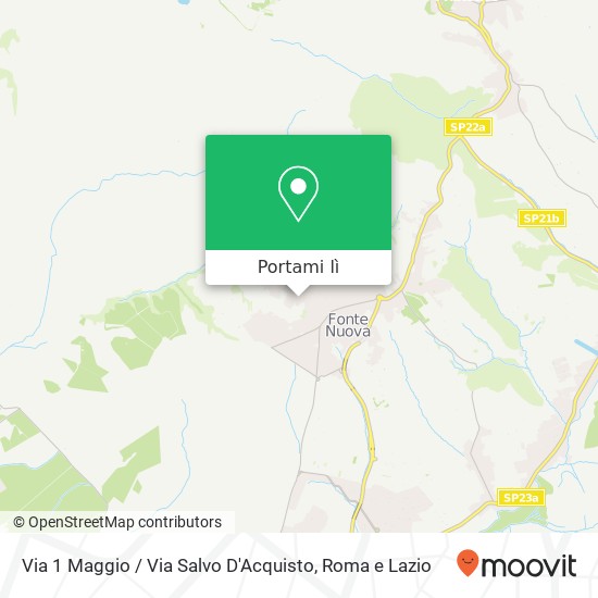 Mappa Via 1 Maggio / Via Salvo D'Acquisto