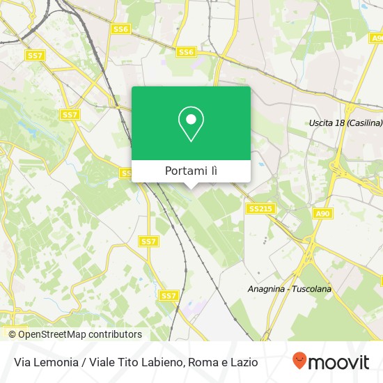 Mappa Via Lemonia / Viale Tito Labieno