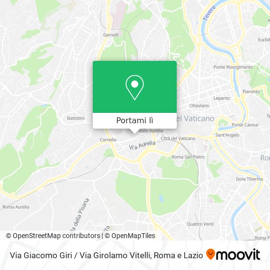 Mappa Via Giacomo Giri / Via Girolamo Vitelli