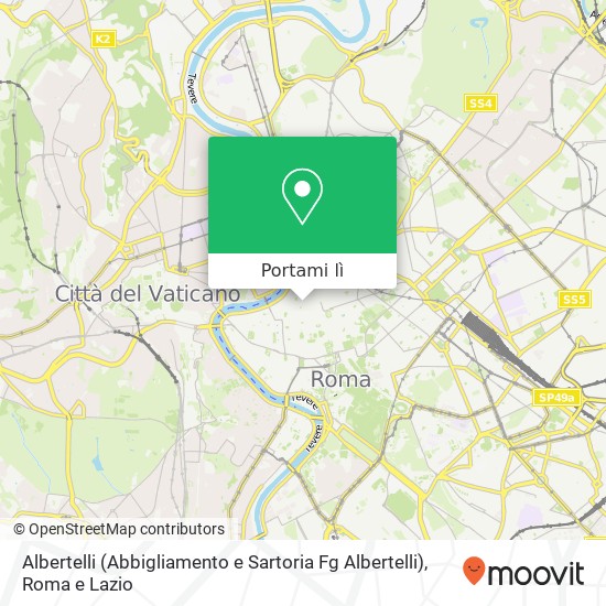 Mappa Albertelli (Abbigliamento e Sartoria Fg Albertelli)