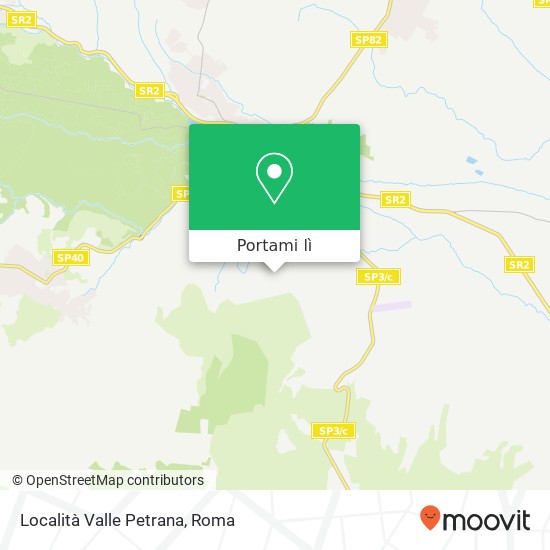 Mappa Località Valle Petrana