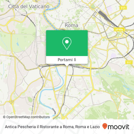 Mappa Antica Pescheria il Ristorante a Roma