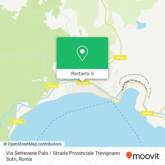 Mappa Via Settevene Palo / Strada Provinciale Trevignano Sutri