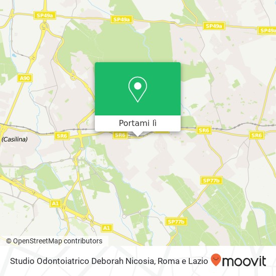 Mappa Studio Odontoiatrico Deborah Nicosia