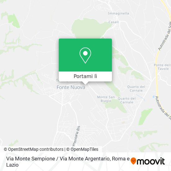 Mappa Via Monte Sempione / Via Monte Argentario