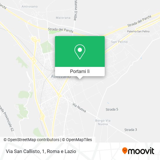 Mappa Via San Callisto, 1
