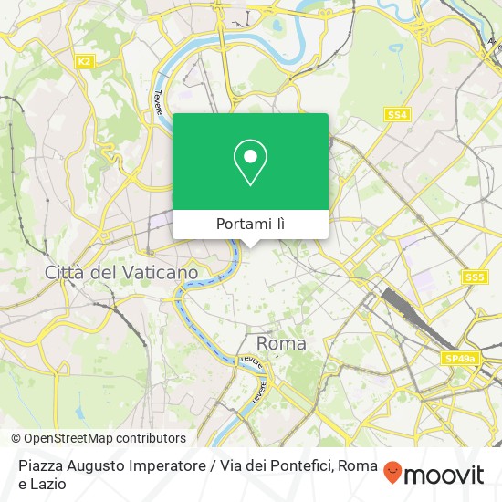 Mappa Piazza Augusto Imperatore / Via dei Pontefici
