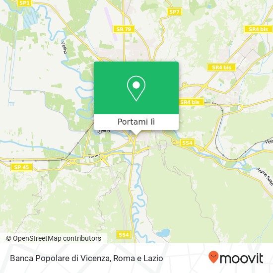 Mappa Banca Popolare di Vicenza