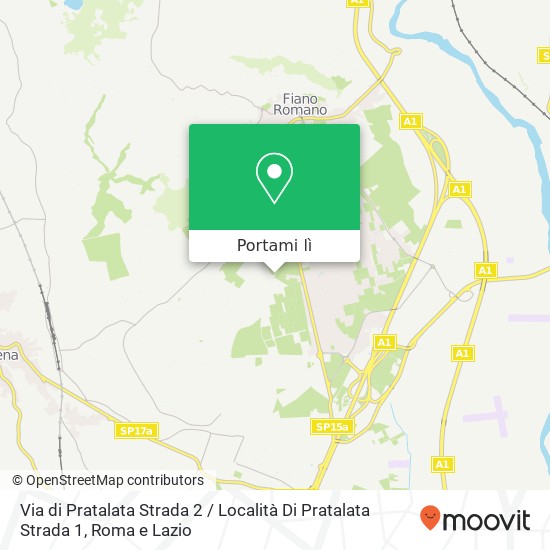 Mappa Via di Pratalata Strada 2 / Località Di Pratalata Strada 1