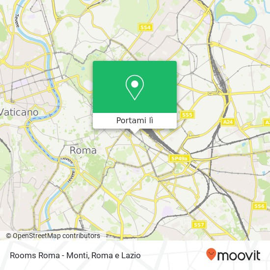 Mappa Rooms Roma - Monti