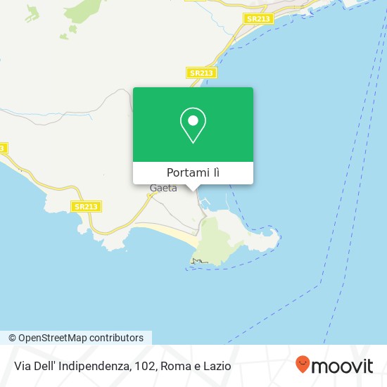 Mappa Via Dell' Indipendenza, 102
