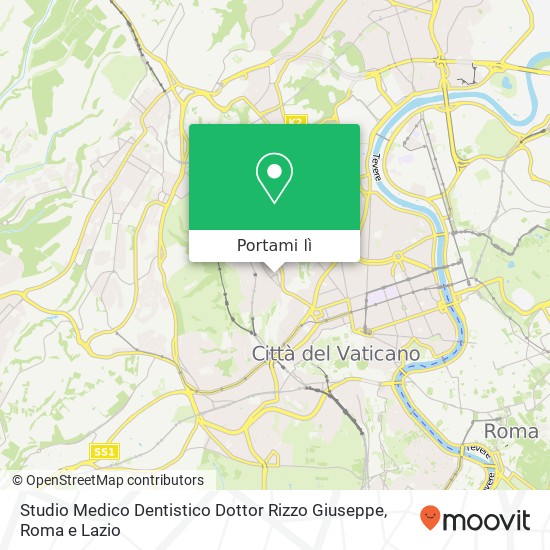 Mappa Studio Medico Dentistico Dottor Rizzo Giuseppe