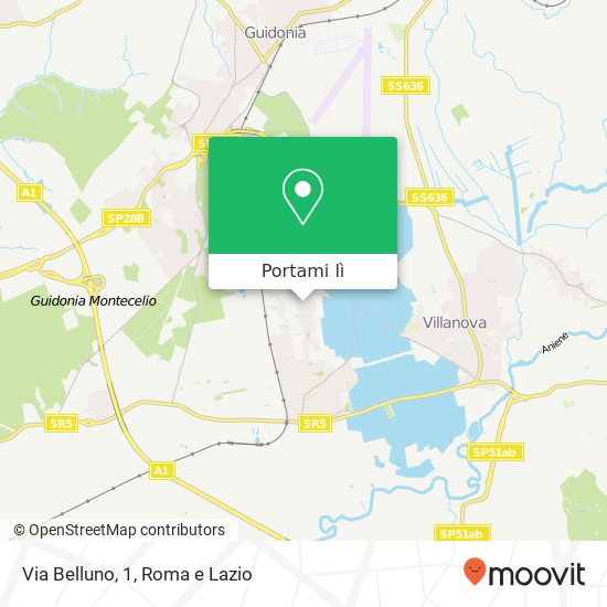 Mappa Via Belluno, 1