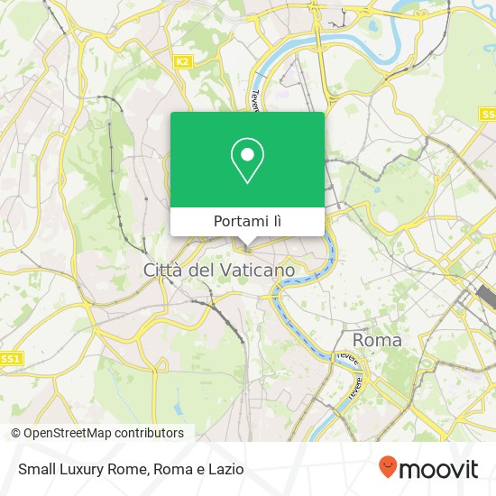 Mappa Small Luxury Rome
