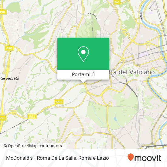 Mappa McDonald's - Roma De La Salle