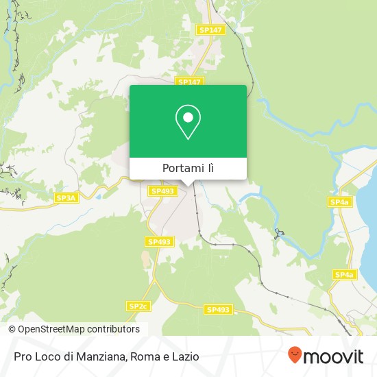 Mappa Pro Loco di Manziana