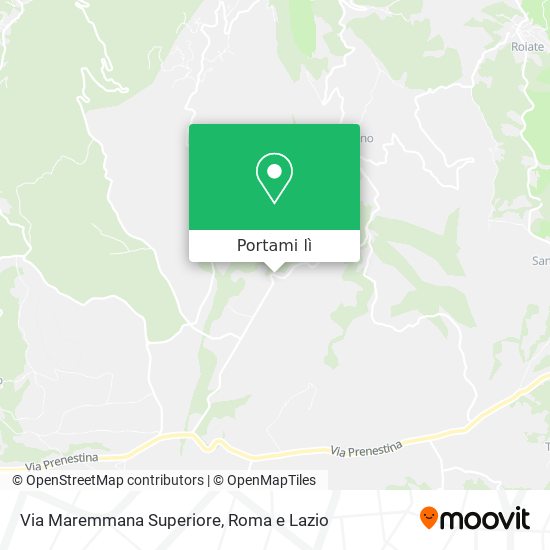 Mappa Via Maremmana Superiore