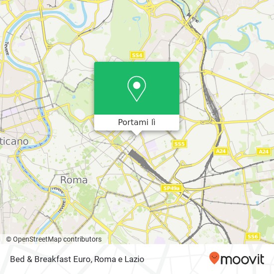 Mappa Bed & Breakfast Euro