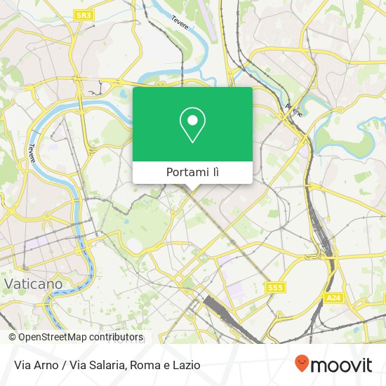 Mappa Via Arno / Via Salaria