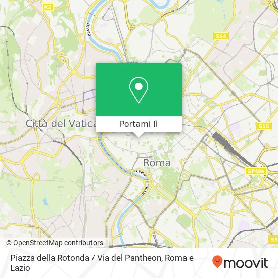 Mappa Piazza della Rotonda / Via del Pantheon