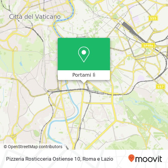 Mappa Pizzeria Rosticceria Ostiense 10
