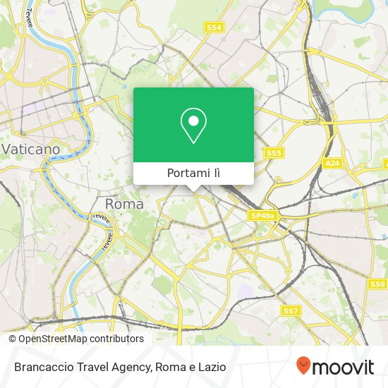 Mappa Brancaccio Travel Agency