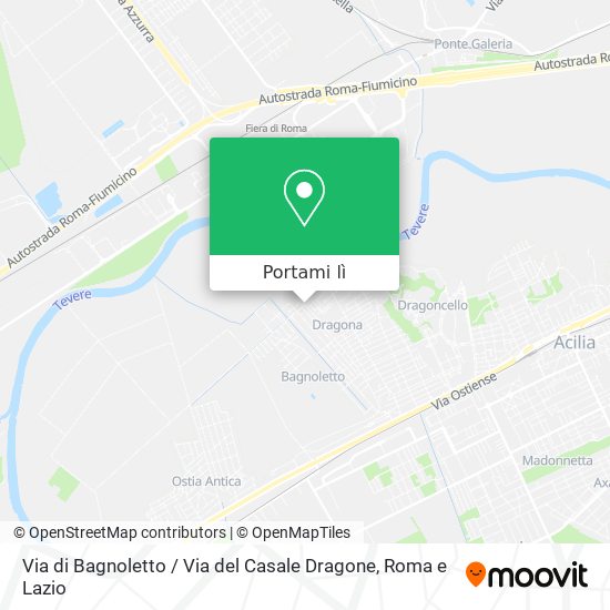 Mappa Via di Bagnoletto / Via del Casale Dragone