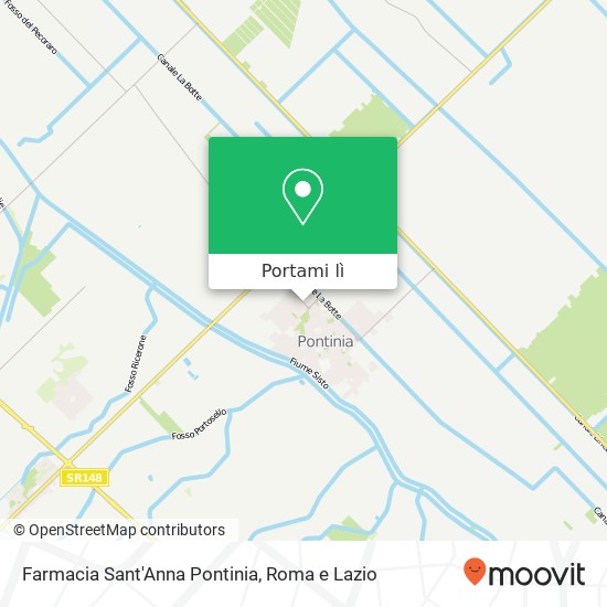 Mappa Farmacia Sant'Anna Pontinia