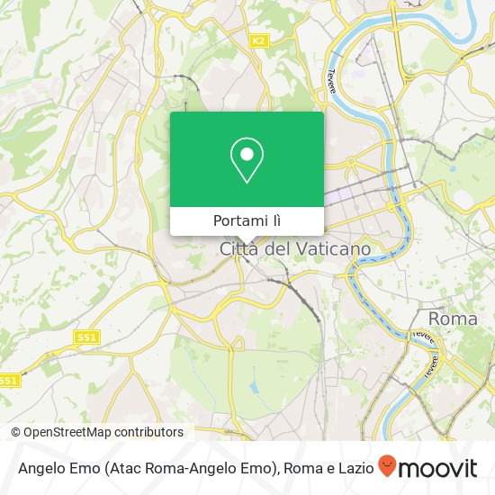 Mappa Angelo Emo (Atac Roma-Angelo Emo)