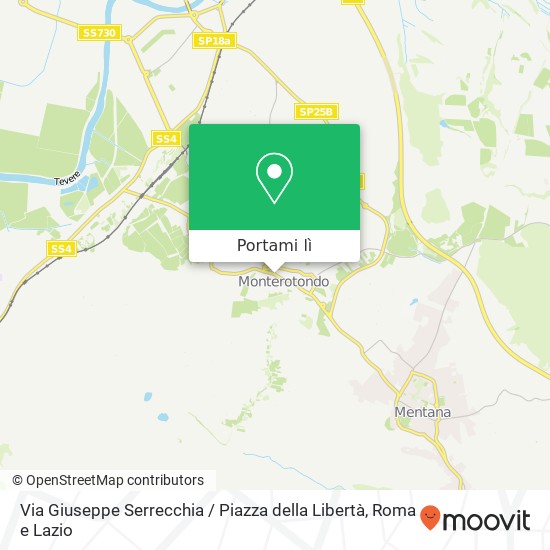 Mappa Via Giuseppe Serrecchia / Piazza della Libertà